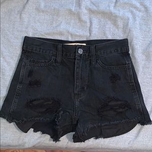 Size 0 Hollister High Rose Short-Short Distressed